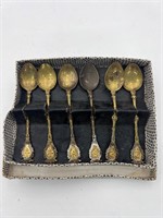 Vintage Souvenir Demitasse Spoons Signed Italy