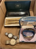 Wrist watch- Cross pen sets