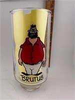 MCM Brutus cartoon glass