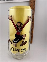 MCM Olive Oyl cartoon glass