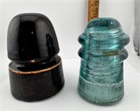Vintage glass / ceramic insulators