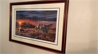 Terry Redlin print” patiently waiting” signed and