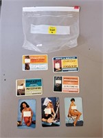 Vintage Nude Woman Credit Cards & 1953 Calendar