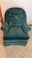 Dark green rocker chair
