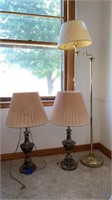 Matching lamps & 4’ floor lamp
