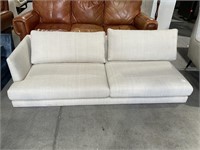 76 IN OFF WHITE INCOMPLETE SOFA, ARM ON LEFT HAND