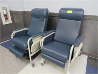 BLUE MEDICAL RECLINING CHAIRS