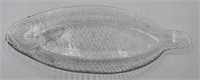 Vintage glass fish platter