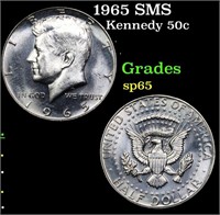 1965 SMS Kennedy Half Dollar 50c Grades sp65