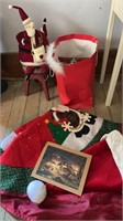 Christmas decor Christmas tree skirt Santa hat