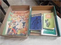(2) Boxes w/ Vintage Books & 1950's Coloring
