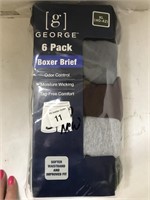 New XL George 6 Pack Boxer Breifs