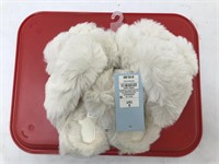 (2x) New Childrens White Fur Slippers Sm.13/1