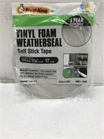 (4x Bid)Vinyl Foam Weatherseal Self stick Tape