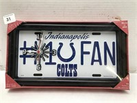 Indianapolis Colts Fan Wall Clock