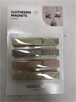 (6x) New Locker Style Clothespin Magnets