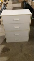 White stackable 4 drawer approx 32"x24”