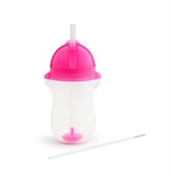 Munchkin 10oz Any Angle™ Weighted Straw Cup, Pink
