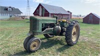 1950 John Deere A tractor power steering and 801