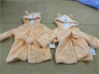 2 New 6-9 Month Robes