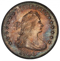 25C 1806 BROWNING 10 PCGS MS64 CAC