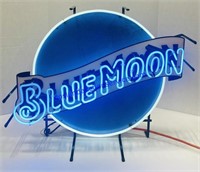 Blue Moon Neon Light (28 x 24) - Works!