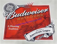 Metal Budweiser Beer Sign (24 x 21)