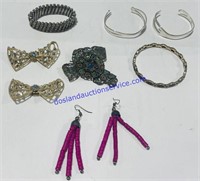 Costume Jewelry- Bracelets, Pins, Earrings