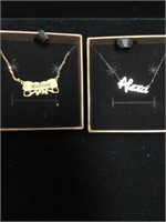 Personalized necklaces (Alexa + Madison)