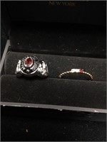 Arkansas class ring,3 stone beaded ring