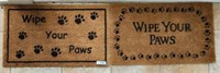 2 PC WIPE YOUR PAWS ENTRANCE MATS