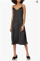 ($69) womens Ana Silky V-Neck Midi Slip Dress, S