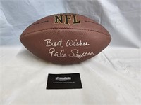 Autographed Gale Sayers Football