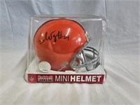 Autographed Eric Wright Mini Helmet