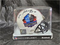 Autographed Joe Schmitt HOF Mini Helmet
