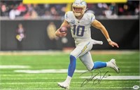 Chargers Justin Herbert Signed 11x17 with COA