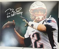 Patriots Tom Brady Signed 11x14 with COA