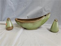 Frankoma Pottery Modern Bowl and Shakers