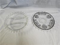 2 Heisey Lariat Fire Dishes
