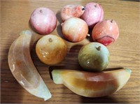 Vintage Carved Marble Stone Fruit