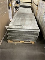 1 LOT (40) SHEETS 3’X5’X1/2IN FINPAN TILE CEMENT