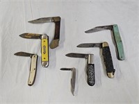 7 Vintage Pocket Knives
