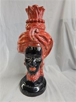 Black Moorish Ceramic Bust Sculpture