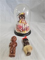 3 Vintage Miniature Black Americana Dolls