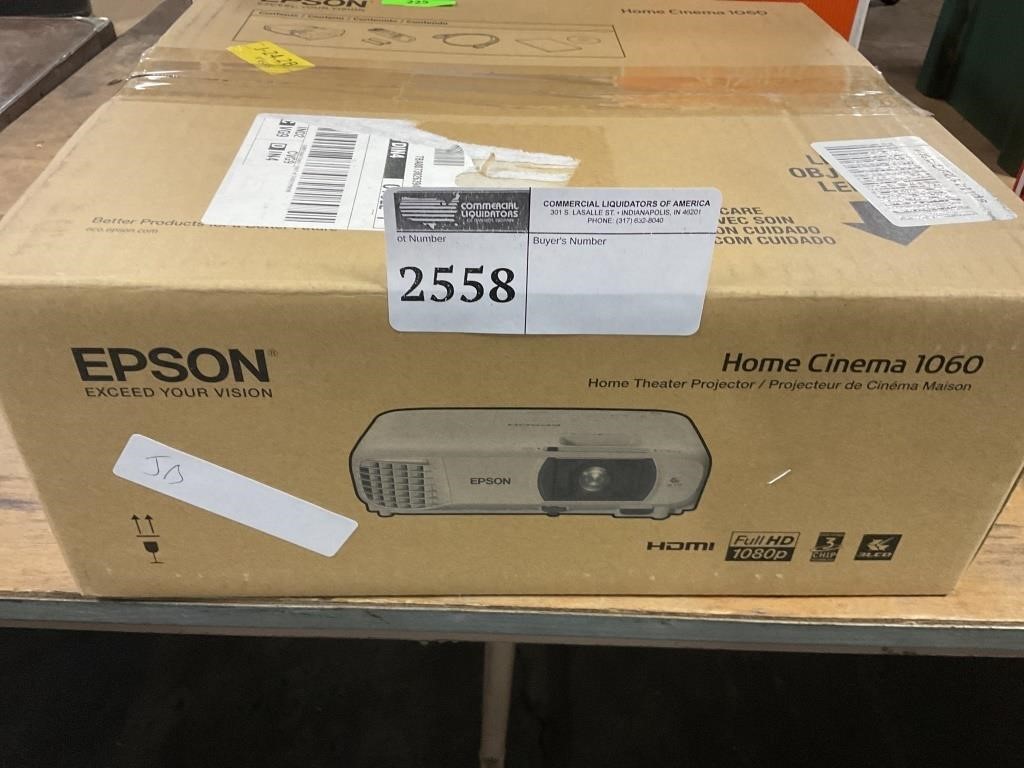 EPSON HOME CINEMA 1060 HOME THEATER PROJECTOR