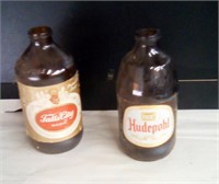 Vintage Brown Beer Bottles