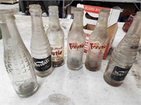 6 Pack Empty Vintage Bottles