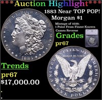 Proof ***Auction Highlight*** 1883 Morgan Dollar N