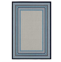 Style Selections 5x7 Blue Outdoor Coastal Area Rug