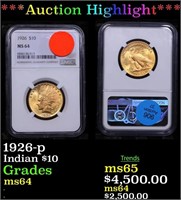 ***Auction Highlight*** NGC 1926-p Gold Indian Eag